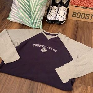 VTG 90s Tommy Jeans Multi Colour Long Sleeve